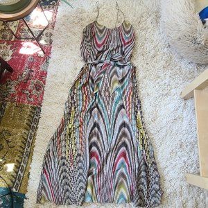 T-Bags Los Angeles Boho Hippie Flowy Maxi Dress